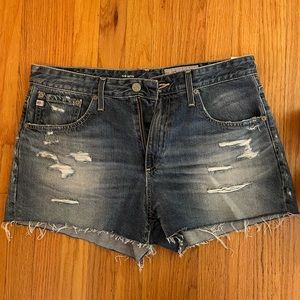 AG Boyfriend cutt off denim shorts